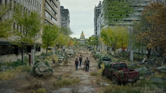 Screenshot of The Last of Us TV show filmed in Edmonton