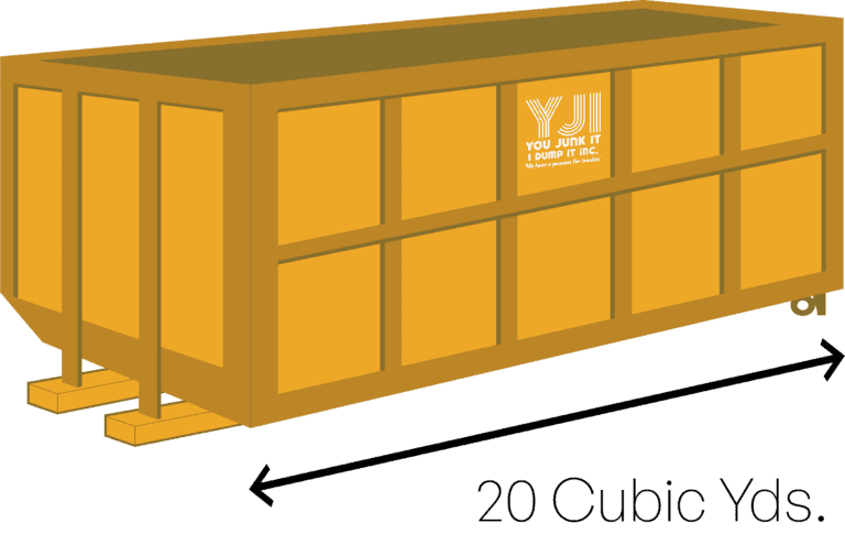 20 yard roll-off bin