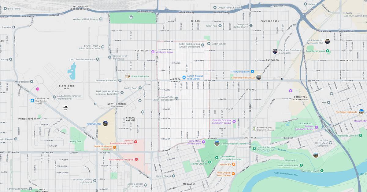 Detailed city map highlighting major streets, parks, landmarks, and transportation routes in downtown area.
